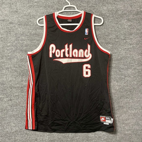 Vintage Y2K Nike Portland Trail Blazers Bonzi Wells #6 Men 3XL